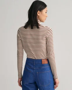 Naisten PooloPaita, SLIM STRIPED RIBBED TURTLENECK>Gant Discount