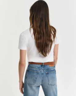 naisten t-paita, REG SHIELD SS V-NECK T-SHIRT>Gant Best