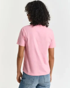 naisten t-paita, REG TONAL GRAPHIC SS T-SHIRT>Gant