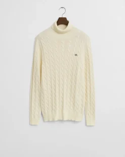neule, COTTON CABLE TURTLE NECK><noscript><img width=