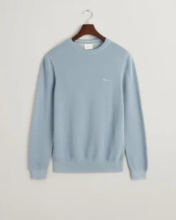 neule, COTTON PIQUE C-NECK>Gant Discount