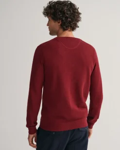 neule, COTTON PIQUE C-NECK>Gant Best