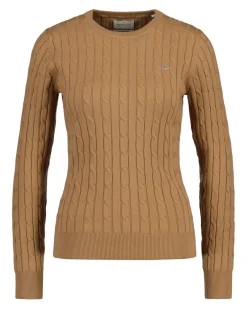neulepusero, STRECH COTTON CABLE C-NECK>Gant Online