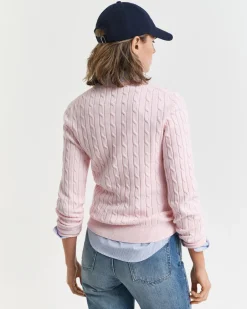 neulepusero, STRECH COTTON CABLE C-NECK>Gant Best