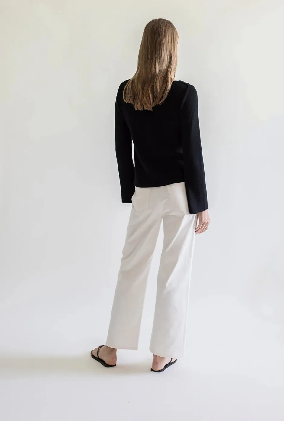 naisten housut, COTTON TROUSERS WIDE>Gauhar Online