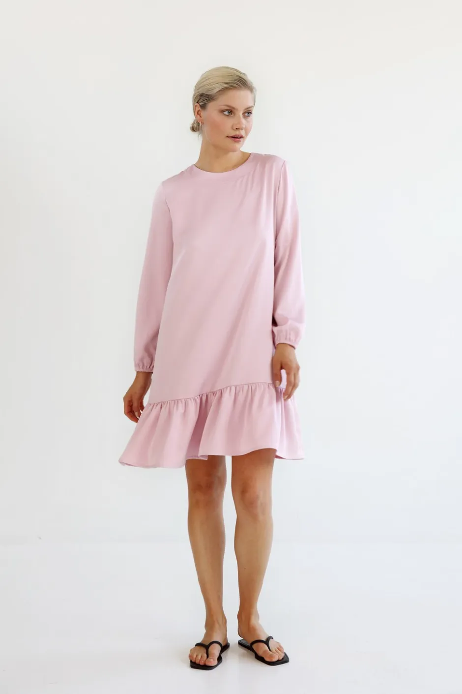 naisten mekko, FRILL DRESS ROSE>Gauhar Online