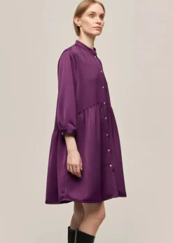 naisten paitamekko, SHIRT DRESS PLUM>Gauhar Outlet