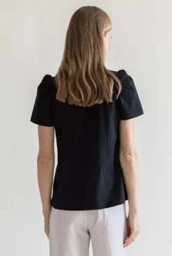 Naisten T-Paita, PUFF T-SHIRT BLACK>Gauhar Online