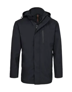 Miesten Takki, 150523 HOODED TECHNICAL JACKET>Gino marcello Clearance