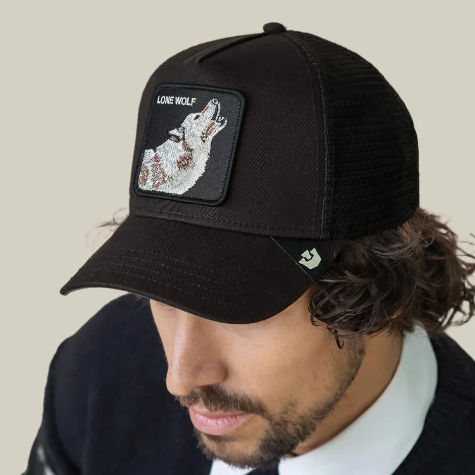 lippis Lone Wolf Trucker,>Goorin Bros Discount