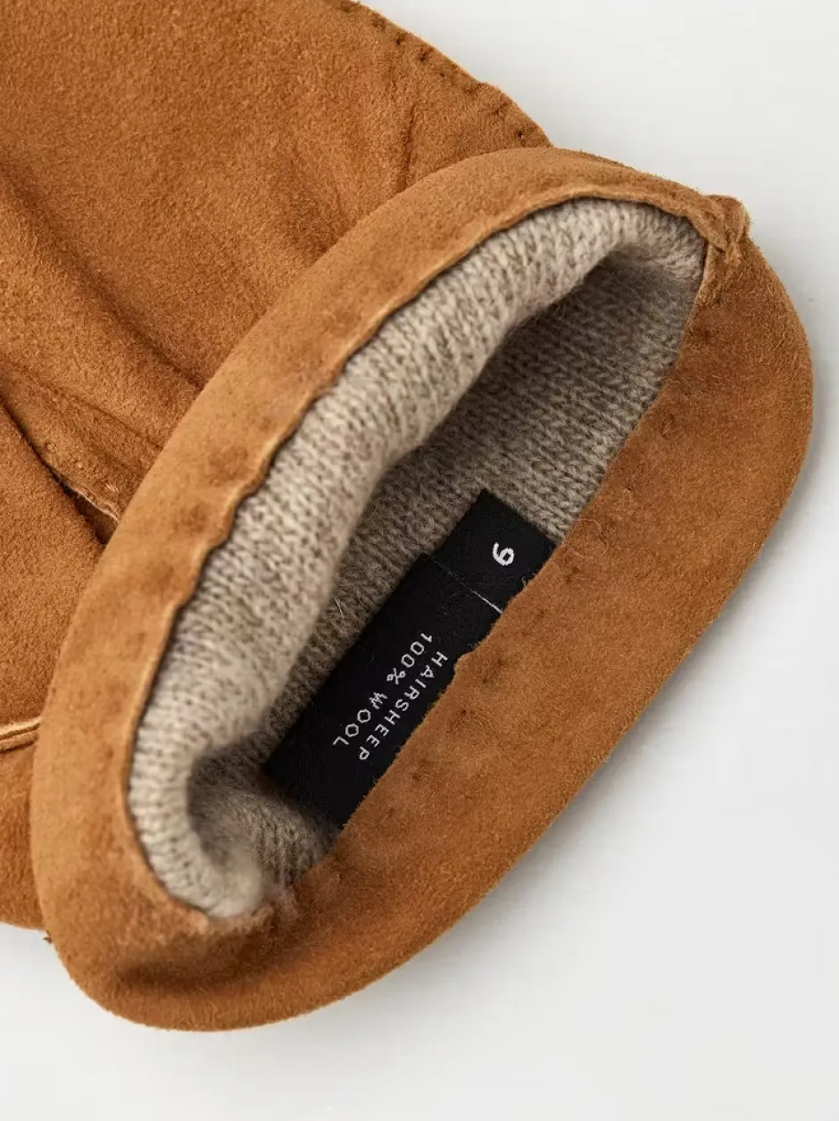 unisex käsineet ARTHUR SUEDE GLOVE WOOL LINING,>Hestra