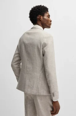 miesten bleiseri, C-HANRY LINEN WOOL BLAZER>Hugo Boss New