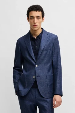 miesten bleiseri, C-HANRY LINEN WOOL BLAZER>Hugo Boss Hot