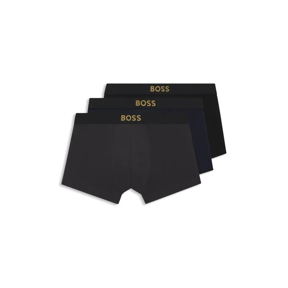 miesten bokserit, TRUNK 3P GOLD>Hugo Boss Outlet