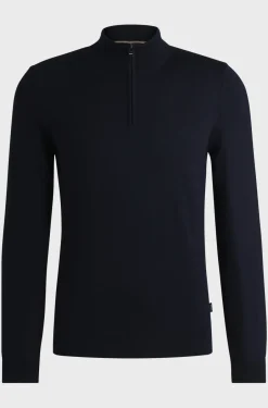 Miesten Neulepusero, HALF ZIP MERINO><noscript><img width=