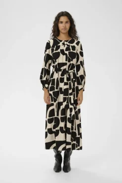 mekko LYNNIW Belted Dress, musta kuosillinen><noscript><img width=