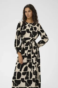 mekko LYNNIW Belted Dress, musta kuosillinen><noscript><img width=