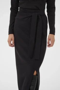 naisten hame TRIIW VINCENTIW KNOT SKIRT, musta><noscript><img width=