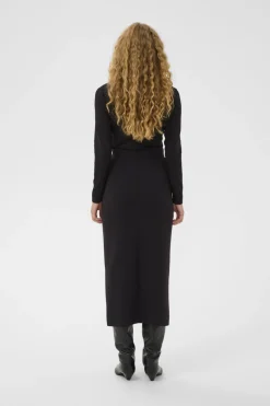 naisten hame TRIIW VINCENTIW KNOT SKIRT, musta><noscript><img width=