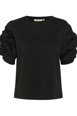 naisten t-paita, K-PAYANA WOVEN TRIM T-SHIRT>Inwear Sale