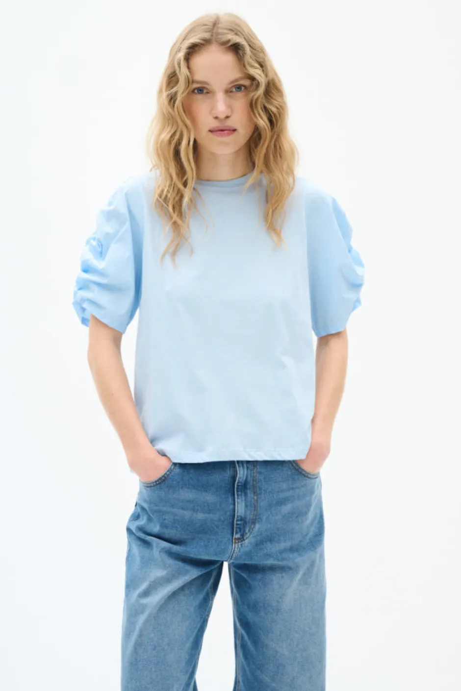 naisten t-paita, K-PAYANA WOVEN TRIM T-SHIRT>Inwear New