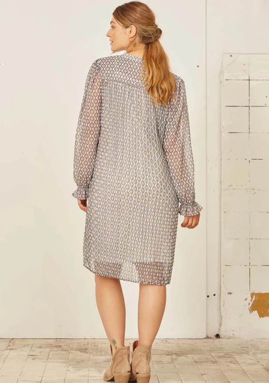 , Naisten Mekko, THEA PLEAT DRESS>Isay