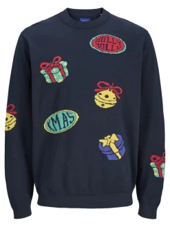 lasten neule JORHOLIDAY KNIT CREW NECK JNR,>Jack and Jones Junior Clearance