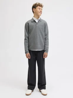 lasten neulepusero JPRBLABRADFORT KNIT POLO LN JNR,><noscript><img width=