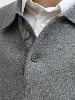 lasten neulepusero JPRBLABRADFORT KNIT POLO LN JNR,><noscript><img width=