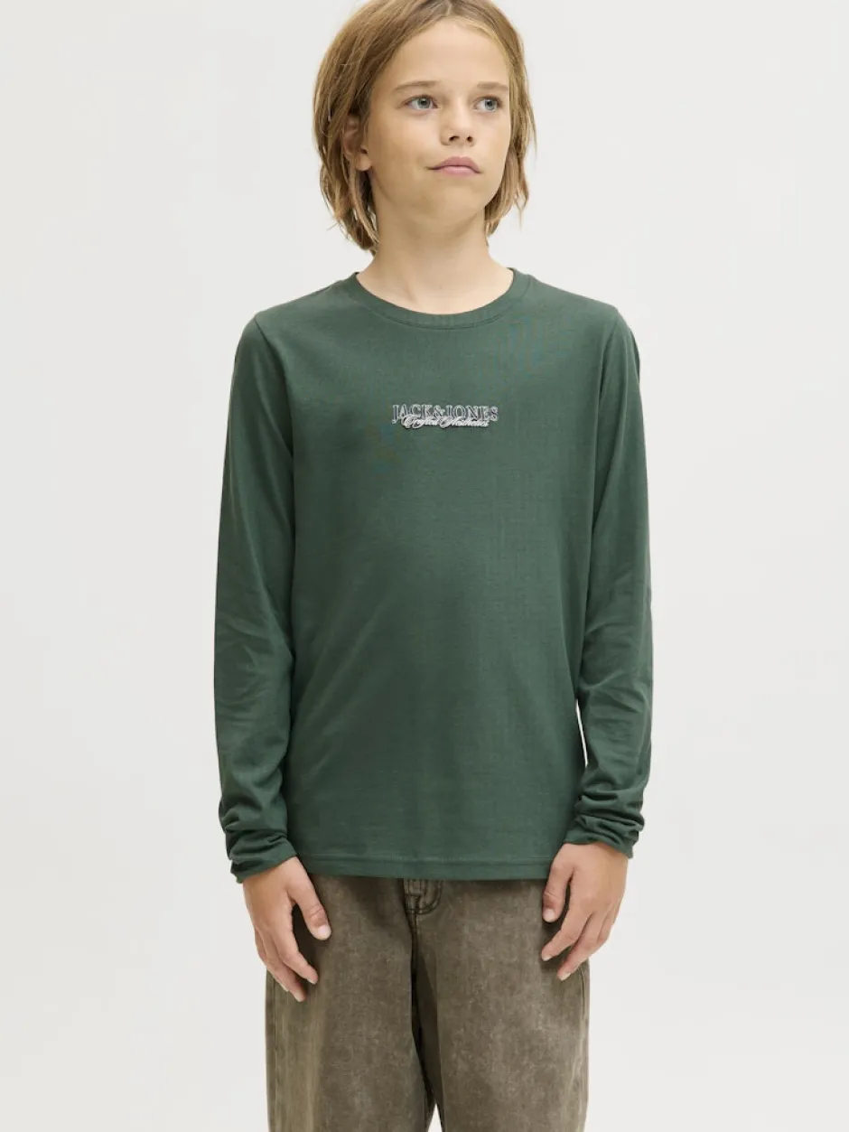 lasten paita JORBLEECKER MINIMAL TEE LS CREW NECK JNR,>Jack and Jones Junior Clearance