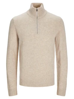 neulepusero, JPRCCLAMBSWOOL KNIT HALF ZIP>Jack and Jones Junior Best