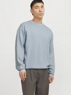 miesten collegepusero, JJECHARGE FADED SWEAT CREW NECK>Jack and Jones