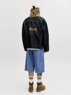 miesten farkkushortsit JJIRON JJORIGINAL SHORTS SQ 730 SN,>Jack and Jones