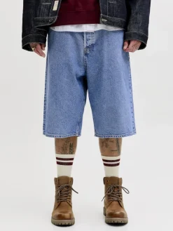 miesten farkkushortsit JJIRON JJORIGINAL SHORTS SQ 730 SN,><noscript><img width=