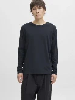 miesten paita, JJEORGANIC BASIC TEE LS O-NECK>Jack and Jones Clearance