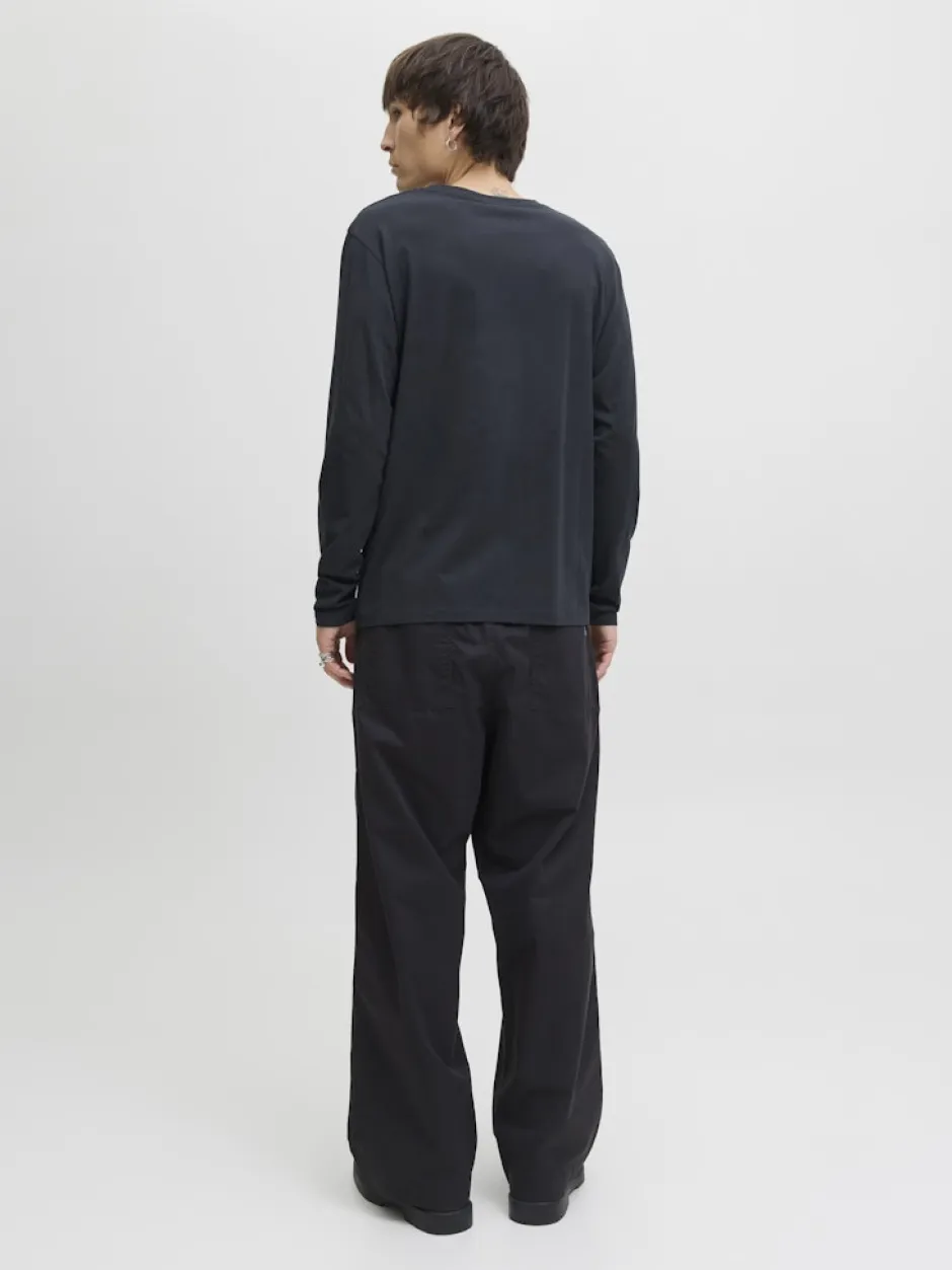 miesten paita, JJEORGANIC BASIC TEE LS O-NECK>Jack and Jones Clearance