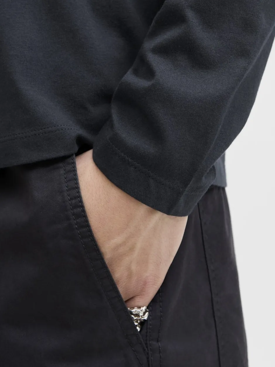 miesten paita, JJEORGANIC BASIC TEE LS O-NECK>Jack and Jones Clearance