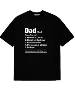miesten t-paita Dad Tee SS Crew Neck, musta>Jack and Jones Outlet