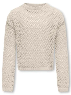 lasten neulepusero, KOGDONNA LIFE O-NECK STRUCTURE KNIT>Kids Only Best