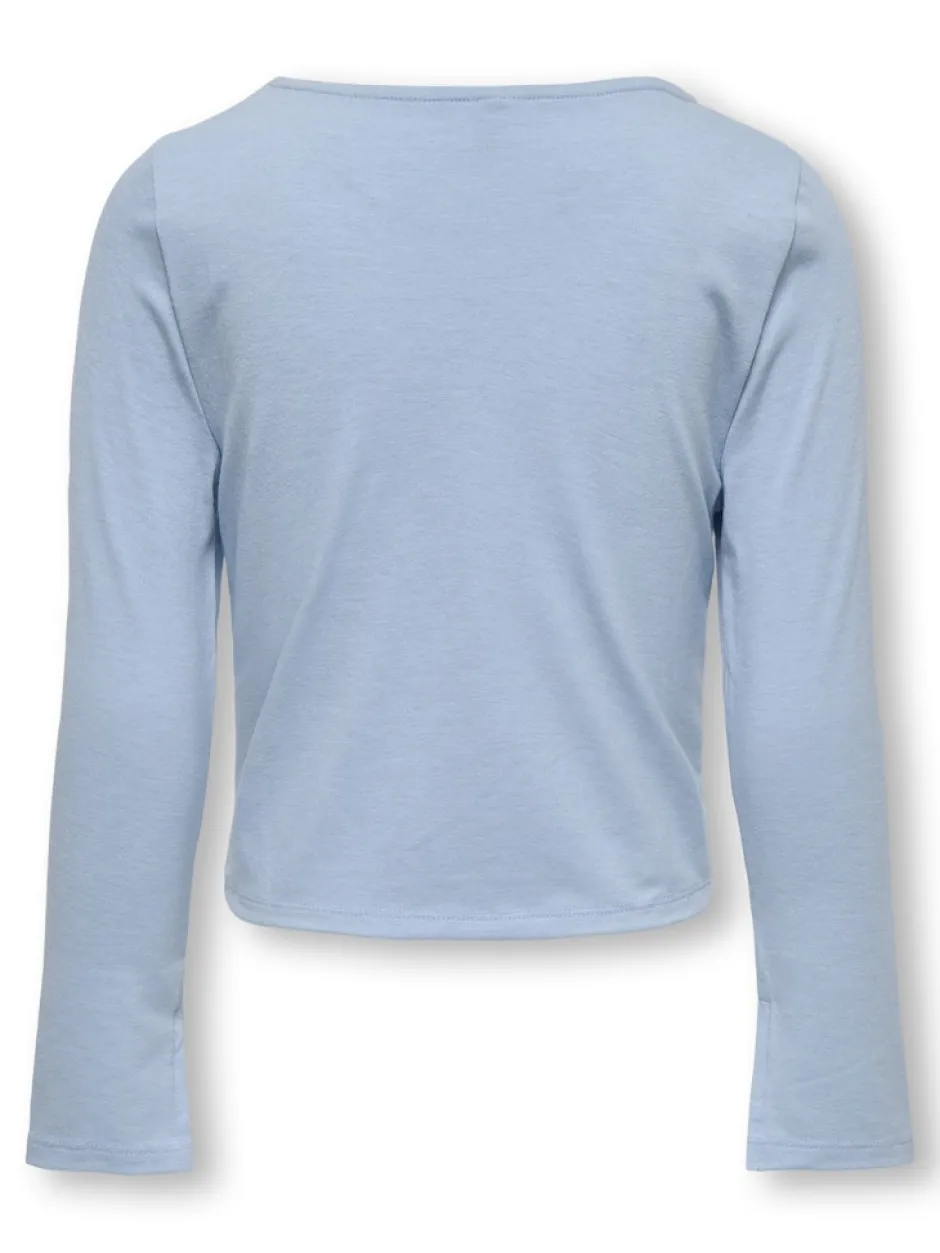 lasten paita, KOGFELINA L/S BOATNECK SLIT TOP>Kids Only Outlet