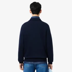 miesten collegepaita Classic Fit Polo Collar Ribbed Sweater,><noscript><img width=