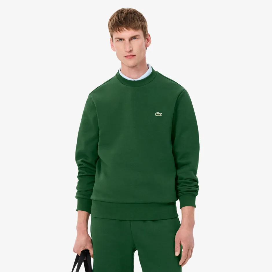 Miesten Collegepaita, BRUSHED COTTON FLEEX JOGGER SWEATSHIRT>Lacoste Online