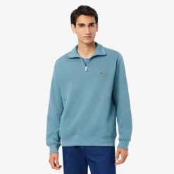 Miesten Paita, K HIGH NECK ZIPPED MONOCHROME Indigo>Lacoste Outlet