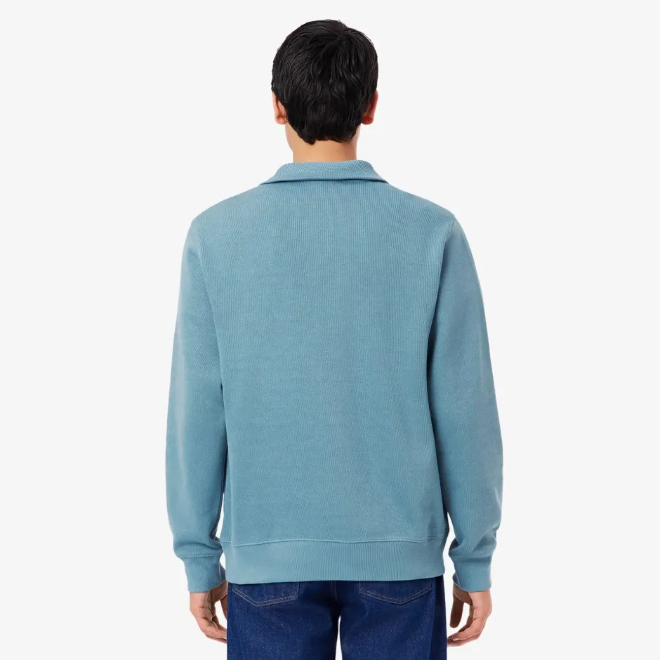 Miesten Paita, K HIGH NECK ZIPPED MONOCHROME Indigo>Lacoste Outlet