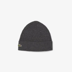miesten pipo, SOFT WOOL RIBBED BEANIE>Lacoste New