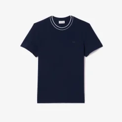 miesten t-paita, STRECH PIQUE STRIPE COLLAR T-SHIRT><noscript><img width=