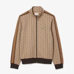 Miesten Verryttelytakki, PARIS JACQUARD MONOGRAM ZIPPED>Lacoste Sale