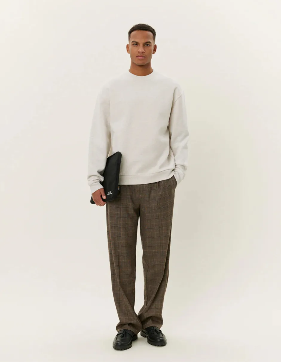 college, CREW SWEATSHIRT Vaaleanharmaa>Les Deux Best