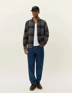 miesten flanellipaita, JEREMY CHECK FLANNEL SHIRT>Les Deux Online