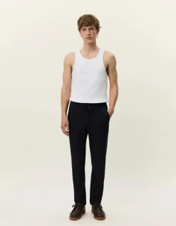 miesten housut COMO TAPERED PINSTRIPED PANTS,>Les Deux Online